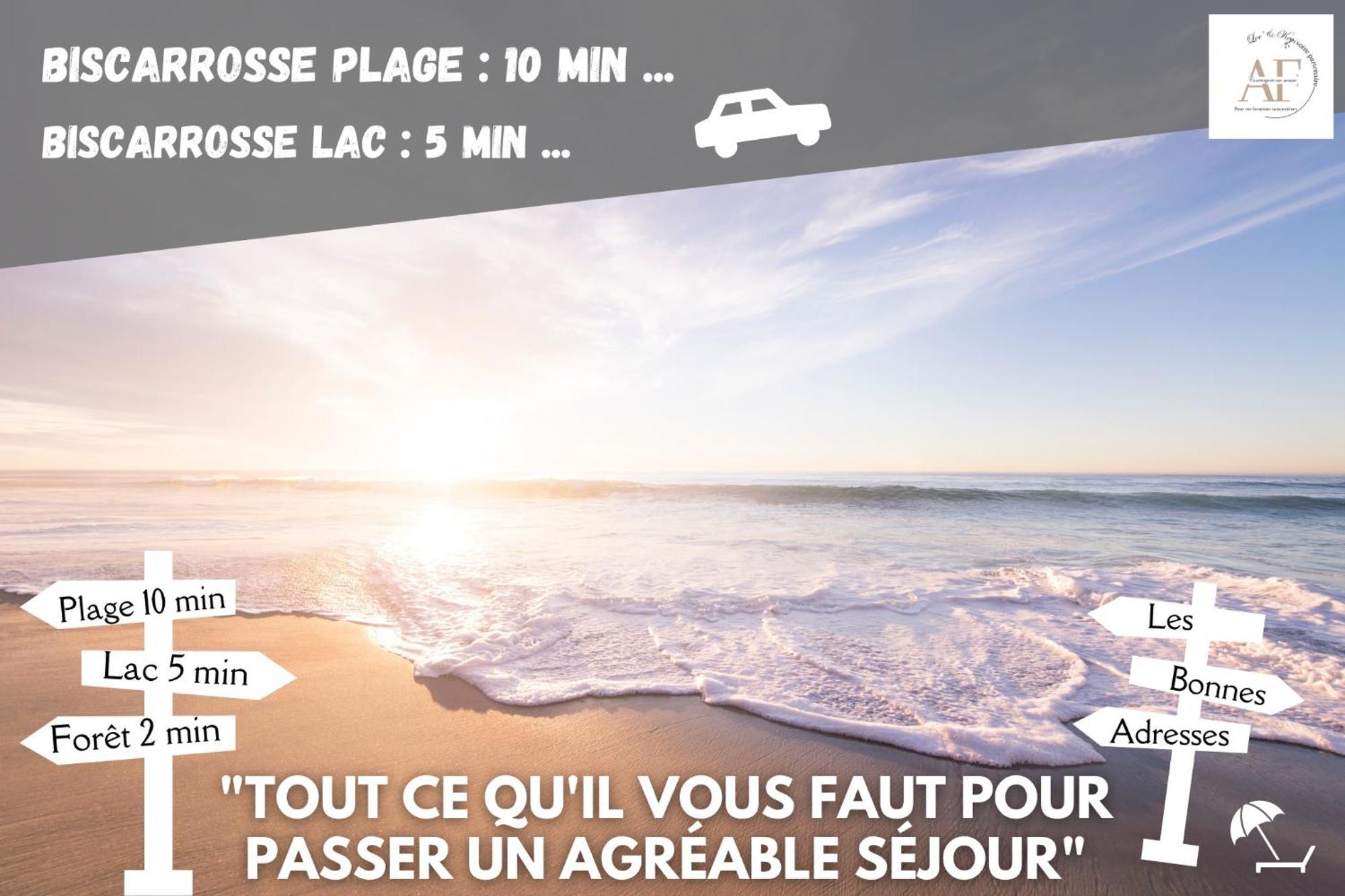 Ravissante Maison Cosy 4* Biscarrosse Proche Lac Exterior foto